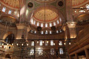 Hagia Sophia dome and interior mosaics