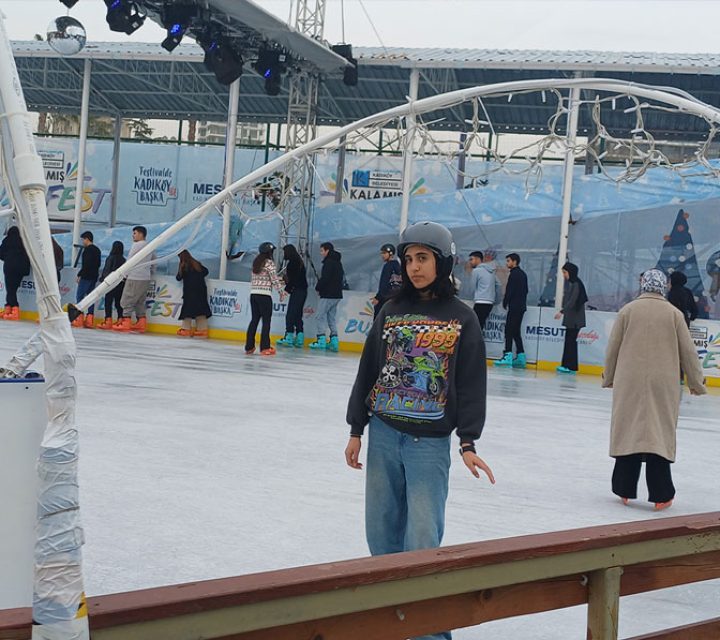 ice skating at the Kadıköy Ice Rink