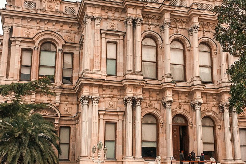 Exterior view of Beylerbeyi Palace from the garden