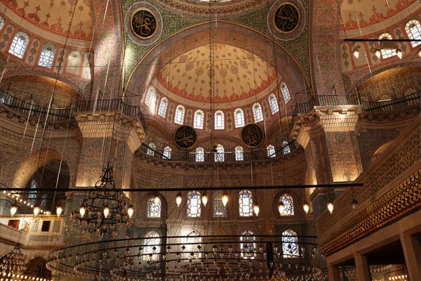 hagia-sophia-mosque-interir-tile Hagia Sophia dome and interior mosaics